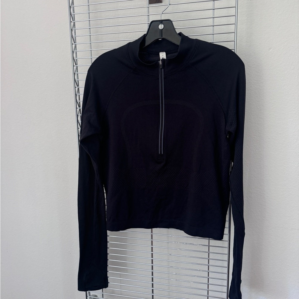 lululemon athletica Black Long Sleeve Half-Zip Performance Top